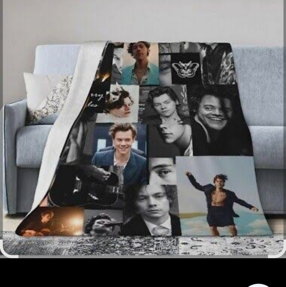 Harry Style Fleece Throw 50x60